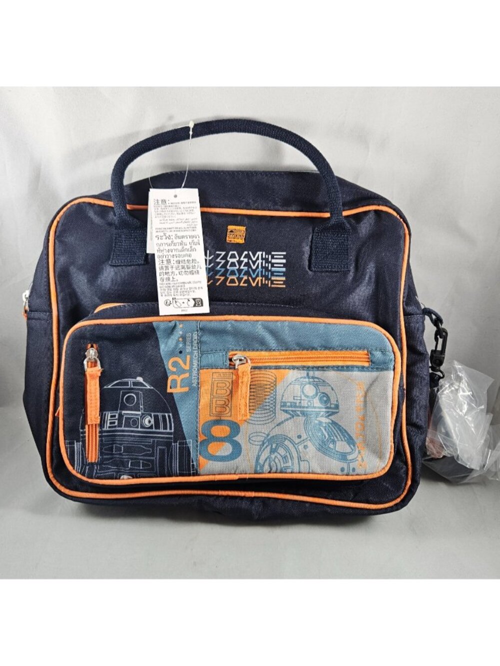 Disney Star Wars Galaxy's Edge Droid Depot Blue Backpack/Tote Bag New R2D2 BB8